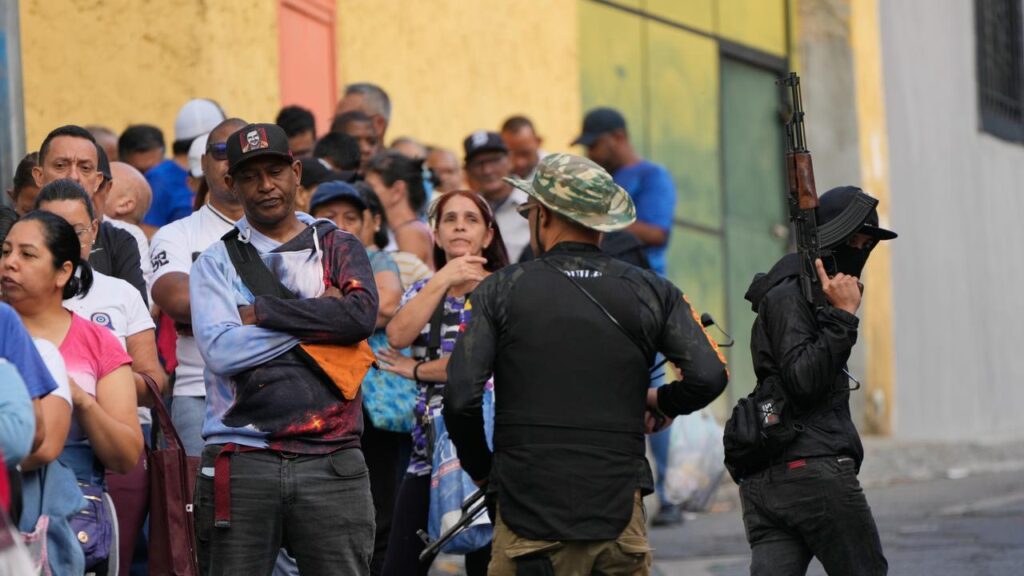 Some residents of Caracas are stocking up on essentials amid nervousness about the future.
