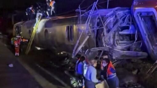 Seven killed in train derailment in Spain