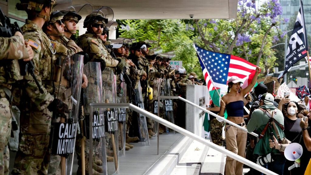 Donald Trump started deploying troops in ​June after protests against his immigration policies.
