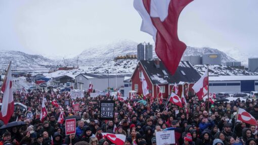 APTOPIX Greenland US Protest