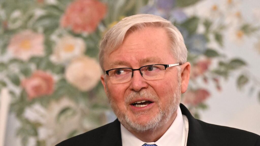 Kevin Rudd has vehemently denied ever corresponding with convicted sex offender Jeffrey Epstein.
