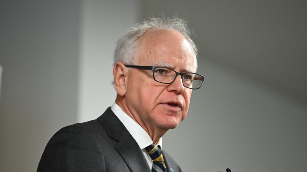 Governor Tim Walz has called on US President Donald Trump to end a crackdown in Minnesota.
