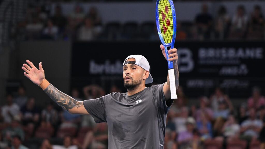 Nick Kyrgios has vowed to be himself in his return to tour singles at the Brisbane International.
