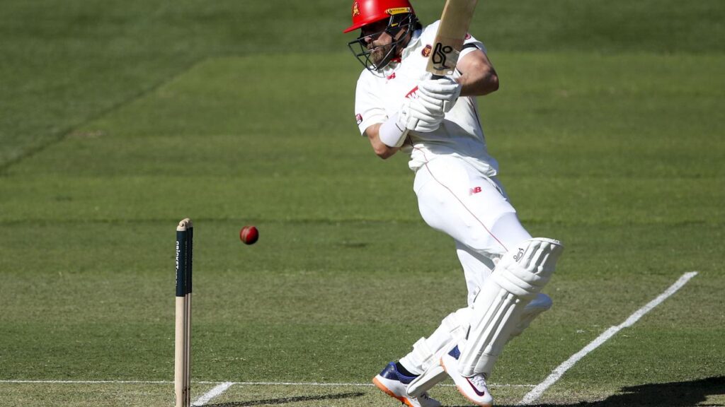 Jake Lehmann’s 74 gave South Australia a first innings lead against Queensland.
