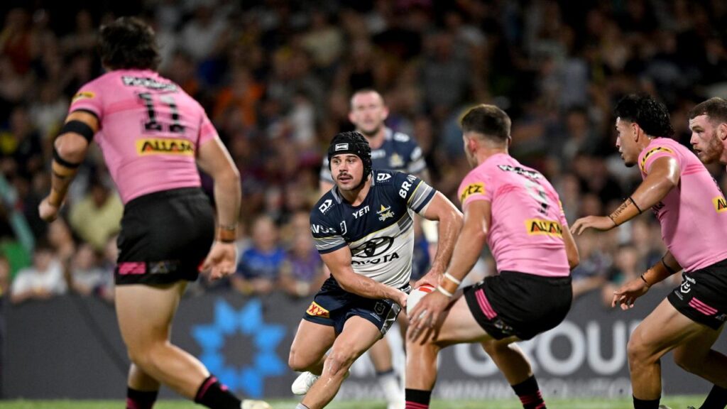 Reed Mahoney was one of North Queensland’s best in his first outing for the NRL club against Penrith
