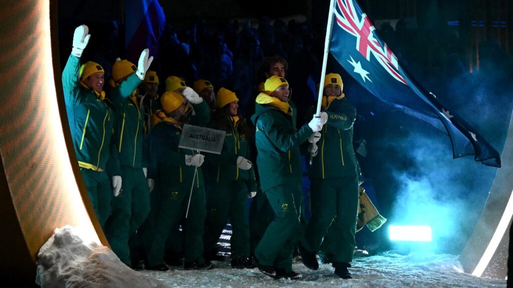 Matt Graham and Jakara Anthony have led Australia’s Opening Ceremony celebrations in Livigno.
