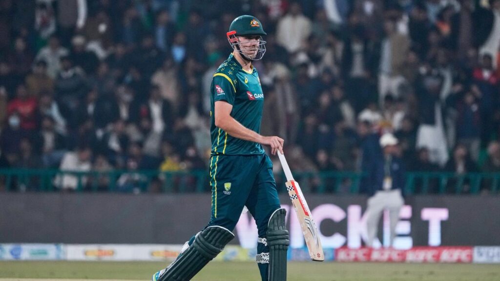Cameron Green was furious after being dismissed by Usman Tariq in the second T20I against Pakistan. 
