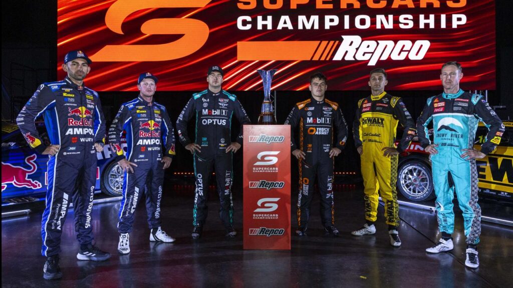 Supercars Season 2026 offers a chance for redemption for Broc Feeney (far left).
