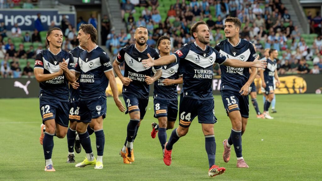 Juan Mata led Melbourne Victory from the front in their 3-1 derby over Melbourne City.

