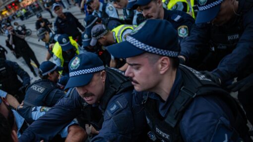 HERZOG AUSTRALIA VISIT PROTEST