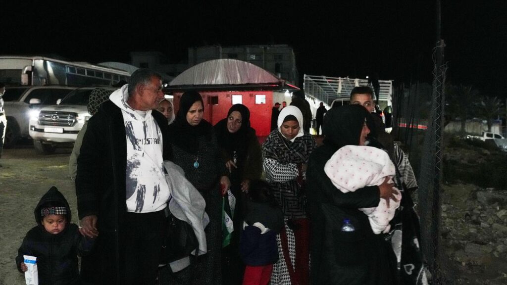 A maximum of 50 people are allowed to return to Gaza each day.
