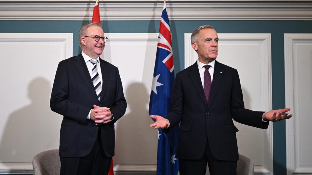 Canada’s PM Mark Carney hopes a trip to Australia, Japan and India can help diversify trade ties.
