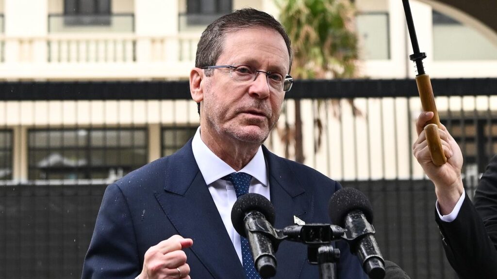 Israeli President Isaac Herzog will continue his visit and attend more community events on Tuesday.
