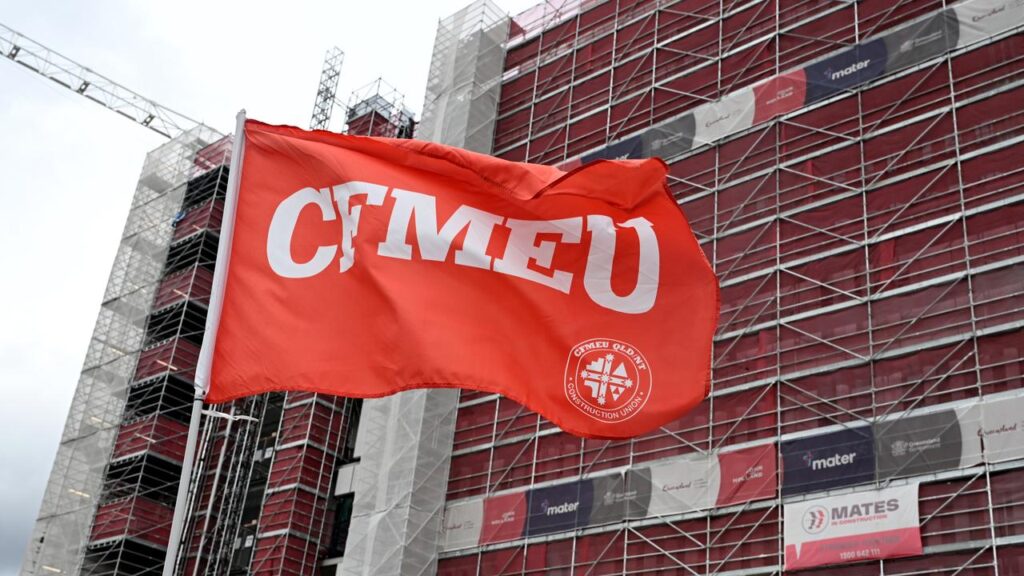 Two senior CFMEU officials face legal action for allegedly hindering a major project.
