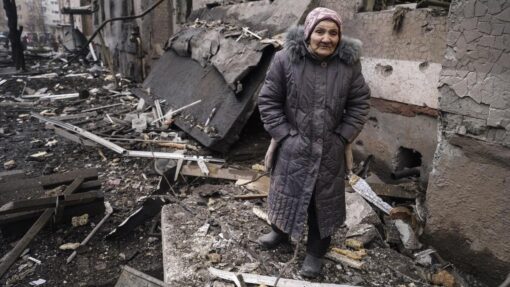 Shelling of a residential area