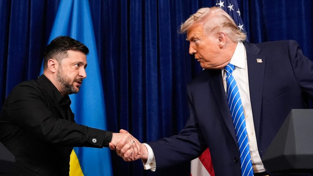 Volodymyr Zelenskiy and Donald Trump discussed the need for leaders’ talks to end the war in Ukraine
