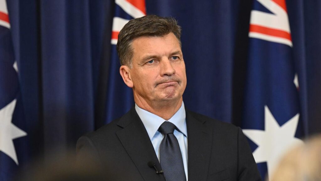 Opposition Leader Angus Taylor has his sights set on slashing migrant numbers.
