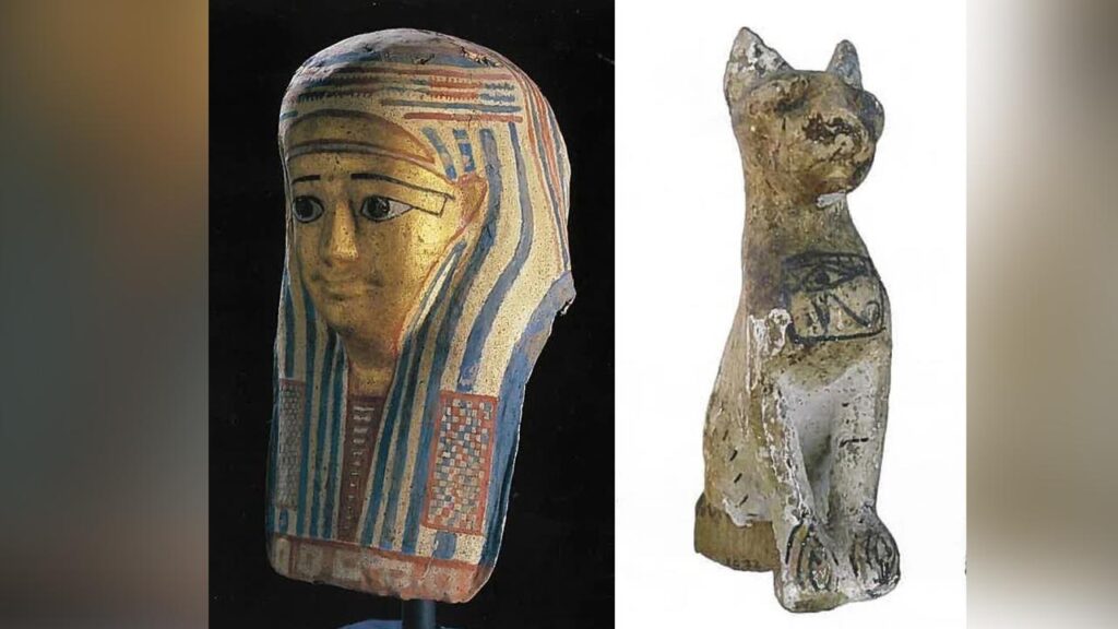 A man has been charged after ancient Egyptian artefacts were stolen from a Queensland museum.

