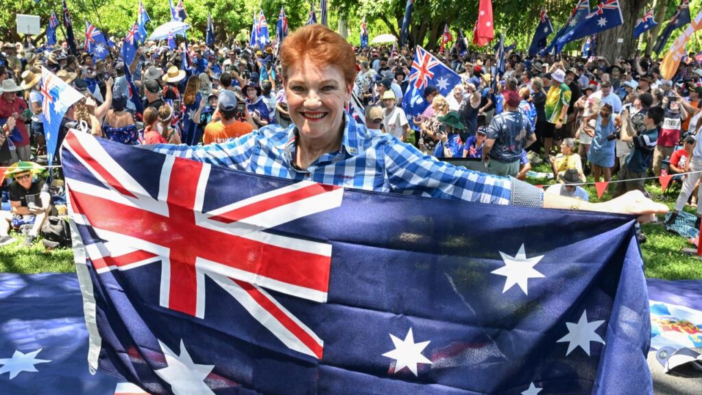 One Nation’s popularity has spiked on the back of Pauline Hanson’s anti-immigration stance.
