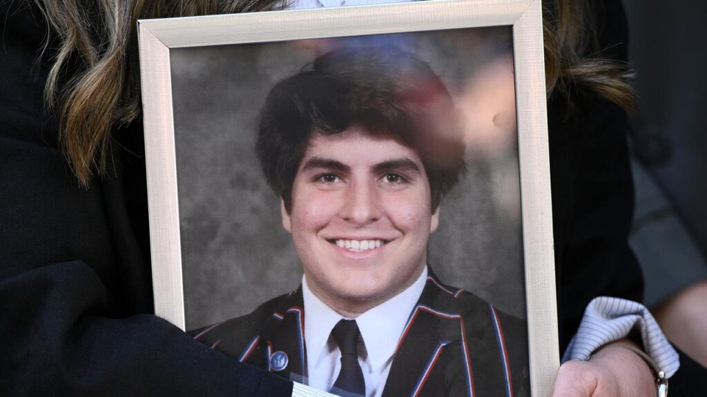 James Tsindos died after a severe allergic reaction to eating a burrito bowl.
