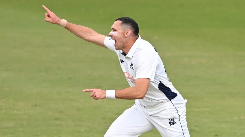 Scott Boland has claimed 6-22 in a magnificent spell to secure a giant Shield win for Victoria.
