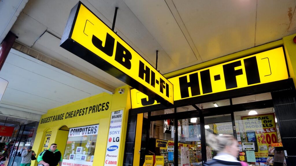 JB Hi-Fi has recorded more than $6 billion in sales over six months.
