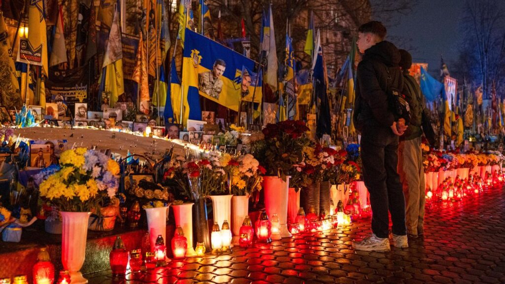 Ukrainians are marking four years since Russian forces invaded the nation on February 24, 2022.
