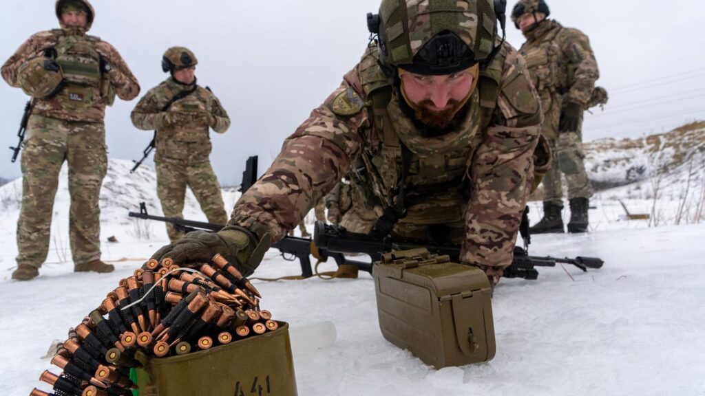 New Russia-Ukraine talks take place against a backdrop of continued fighting along the front line.
