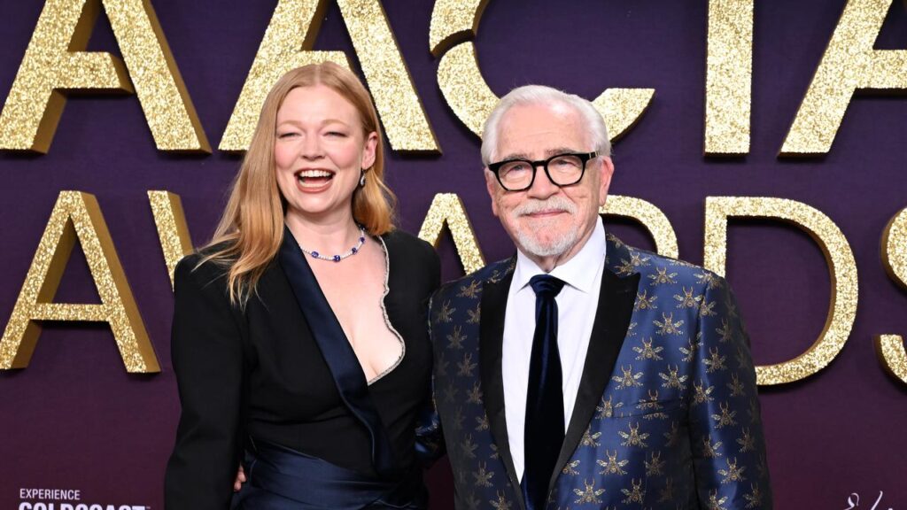 Sarah Snook, with Succession co-star Brian Cox, was recognised with a Trailblazer Award.
