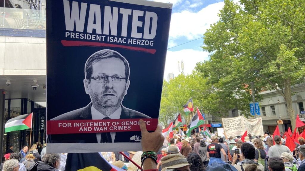 Protesters and human rights experts have called for Isaac Herzog’s invitation to be rescinded.
