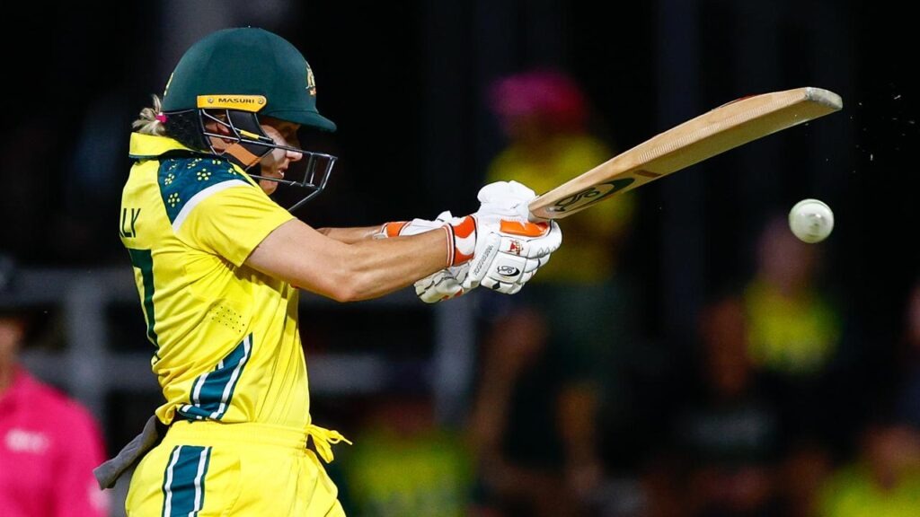Alyssa Healy was in form in Australia’s big win in game one of their 50-over series against India.
