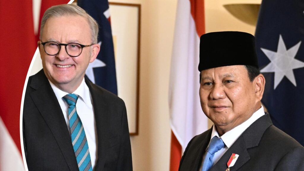 Anthony Albanese and Indonesia’s Prabowo Subianto will sign a “watershed” security treaty in Jakarta
