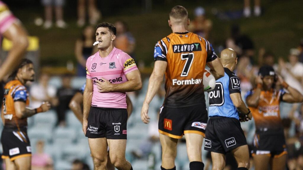 Nathan Cleary is in doubt for round one after being reported in the trial defeat to Wests Tigers.
