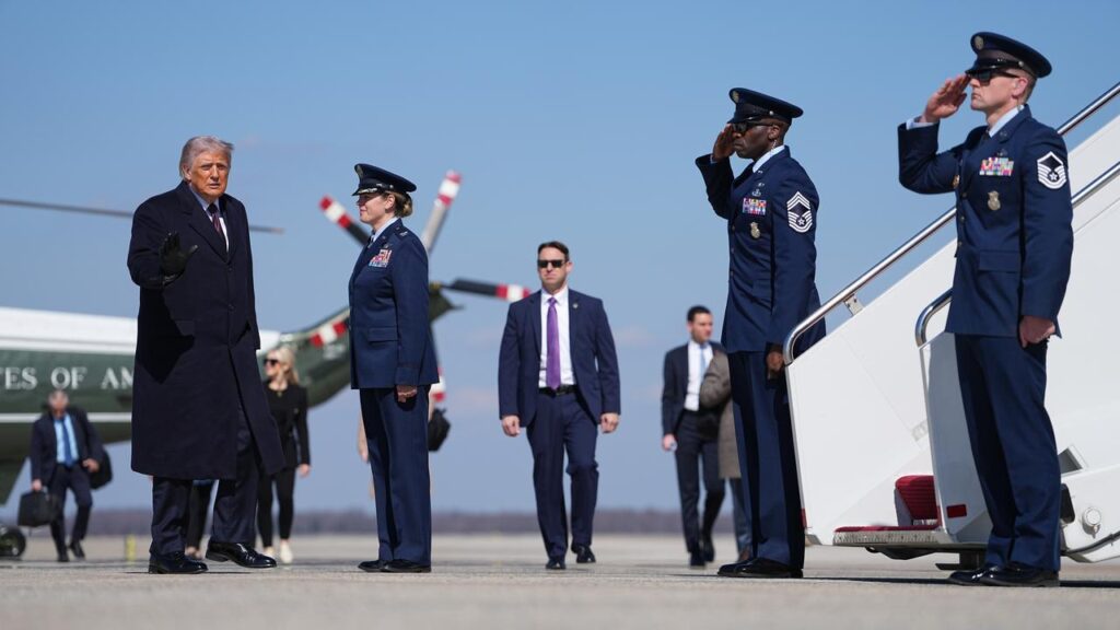 A massive US military presence is in the Middle East region waiting on Donald Trump’s order.
