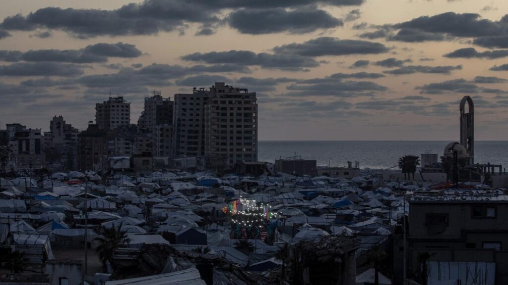 Displaced Palestinians are marking Ramadan from their makeshift tents.
