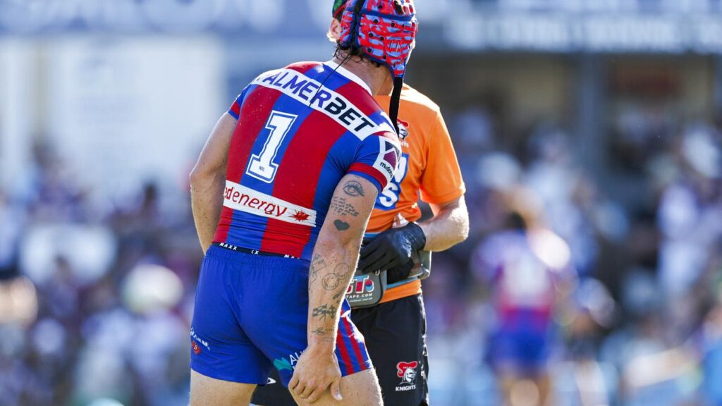 A hamstring injury will keep Kalyn Ponga out of action until names are up for Origin selection.
