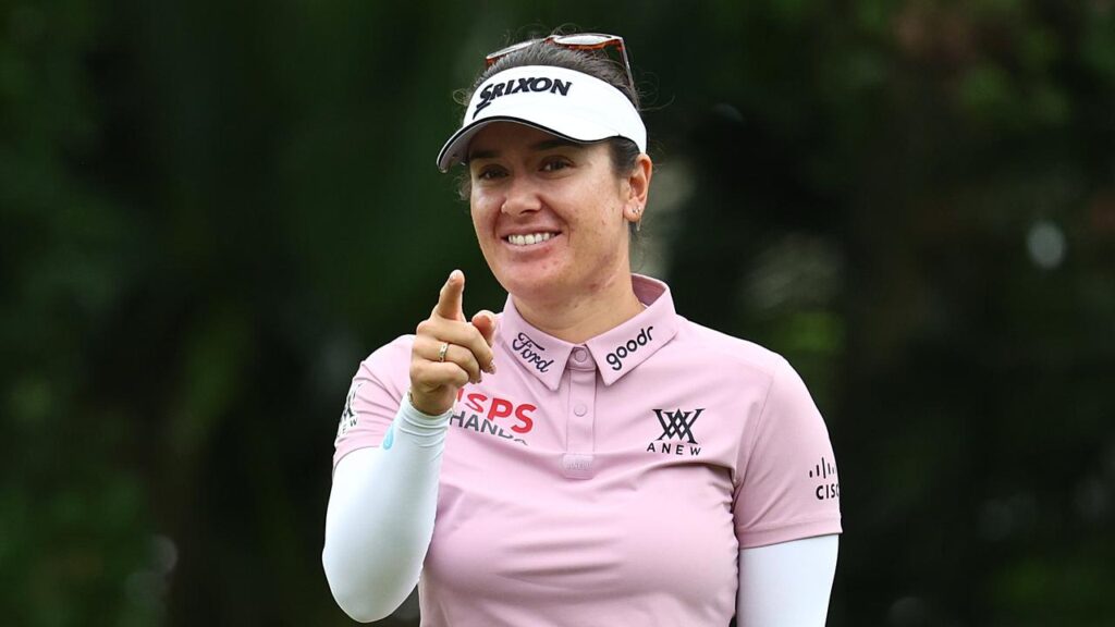 Hannah Green sits just one shot off the lead after 18 holes of the Australian WPGA Championship.

