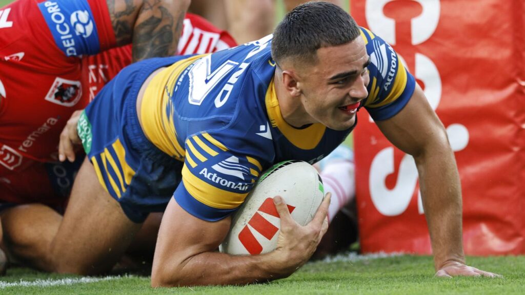 Tallyn Da Silva has had his best Parramatta performance in a 30-20 win over the Dragons.
