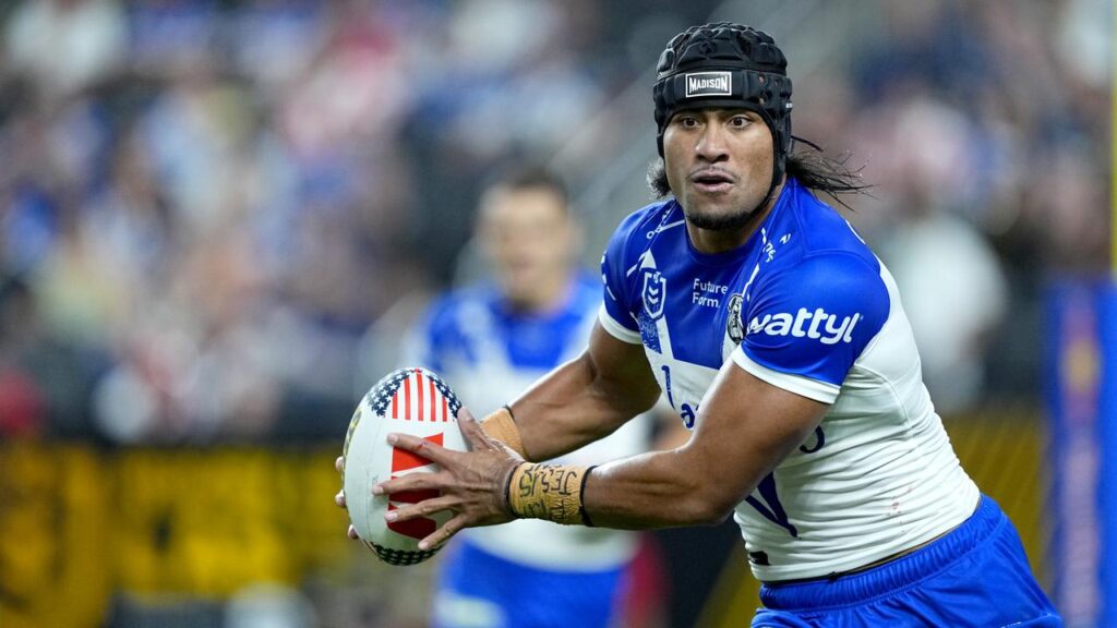 A golden-point Stephen Crichton field goal has clinched a Canterbury win over the Dragons in Vegas.
