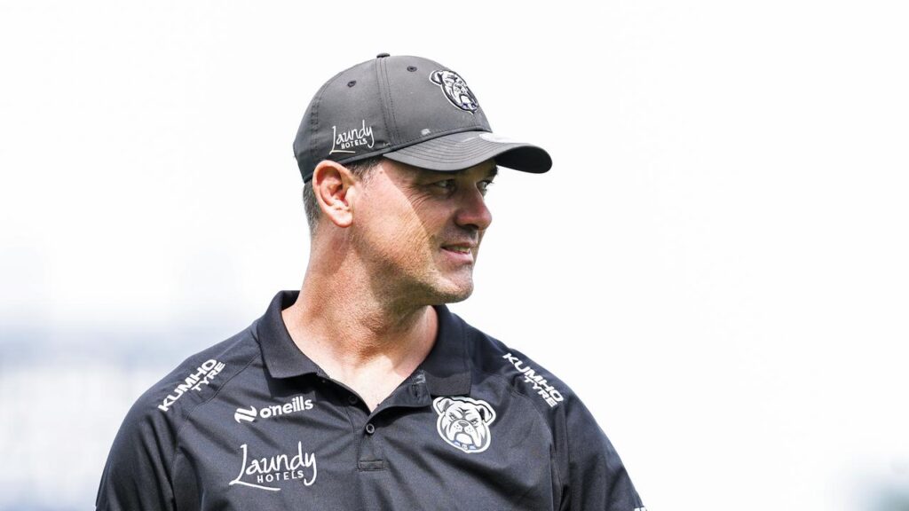 Cameron Ciraldo’s hand was gashed after the coaching box glass at Canberra’s GIO Stadium shattered.
