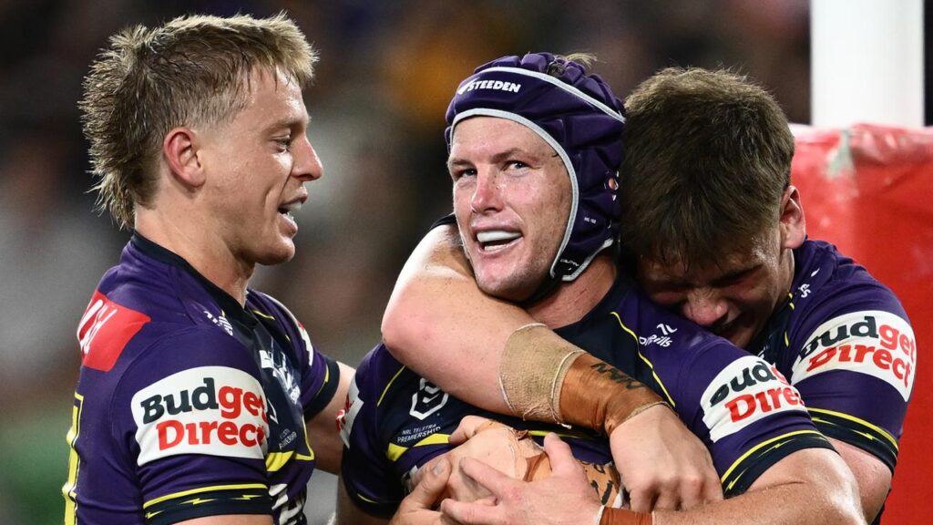 Harry Grant was the toast of his Storm teammates at the start of another NRL season.
