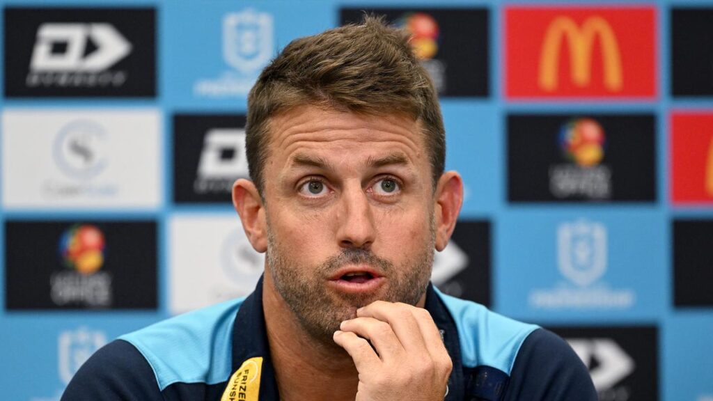 NO DRAMAS: Coach Josh Hannay is happy with where his Gold Coast Titans are despite two losses.
