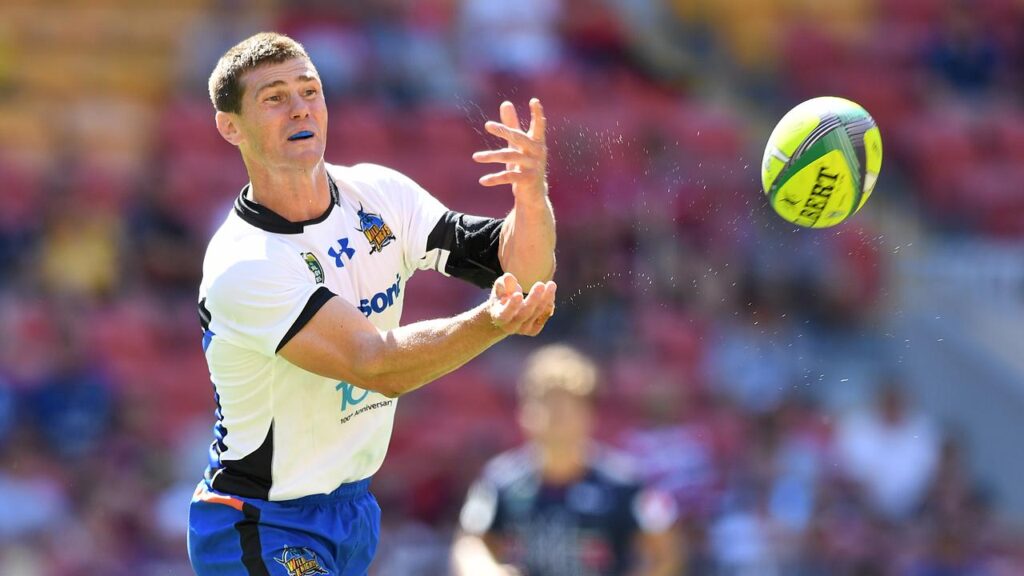 Berrick Barnes, playing for the Wild Knights in 2018, is putting no limits on his coaching future. 

