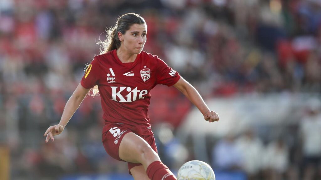 Sarah Morgan has helped Adelaide United to a win against Perth.
