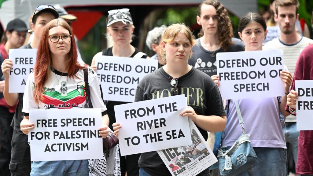 The phrases “from the river to the sea” and “globalise the intifada” have been banned in Queensland.
