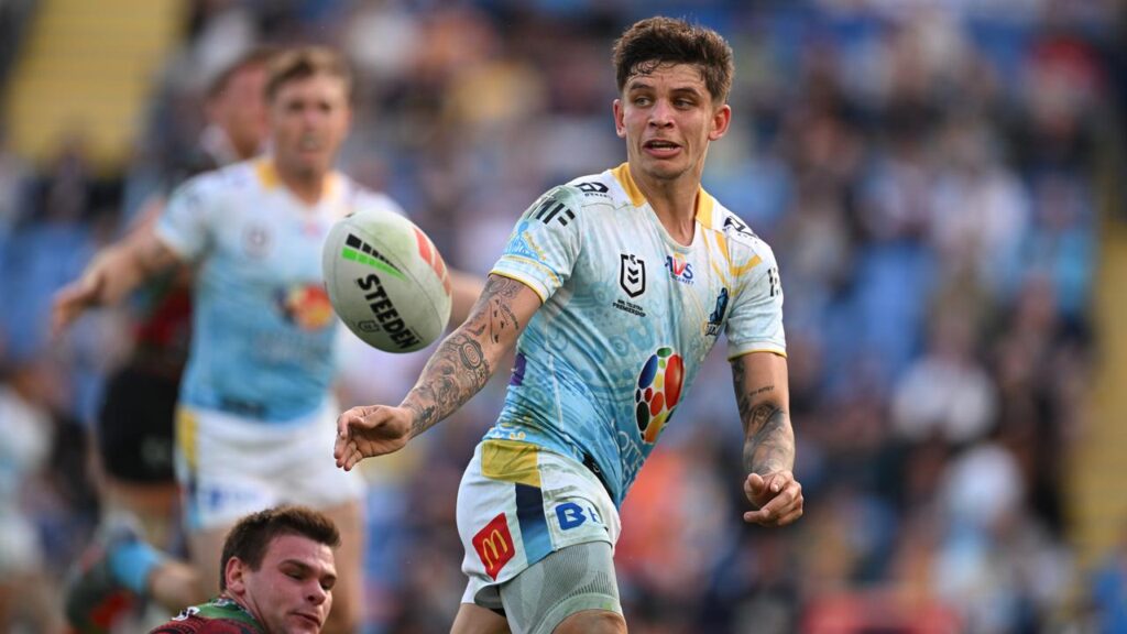 Jayden Campbell will miss Gold Coast’s NRL season opener against Cronulla.
