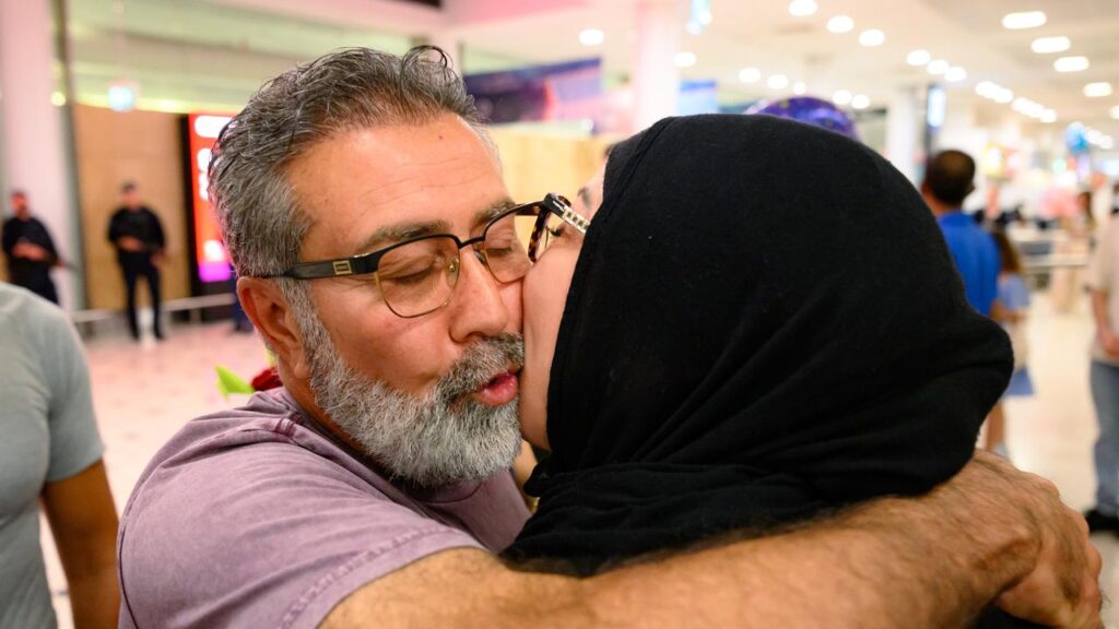 More than 200 passengers have returned to Australia on a flight from the United Arab Emirates.
