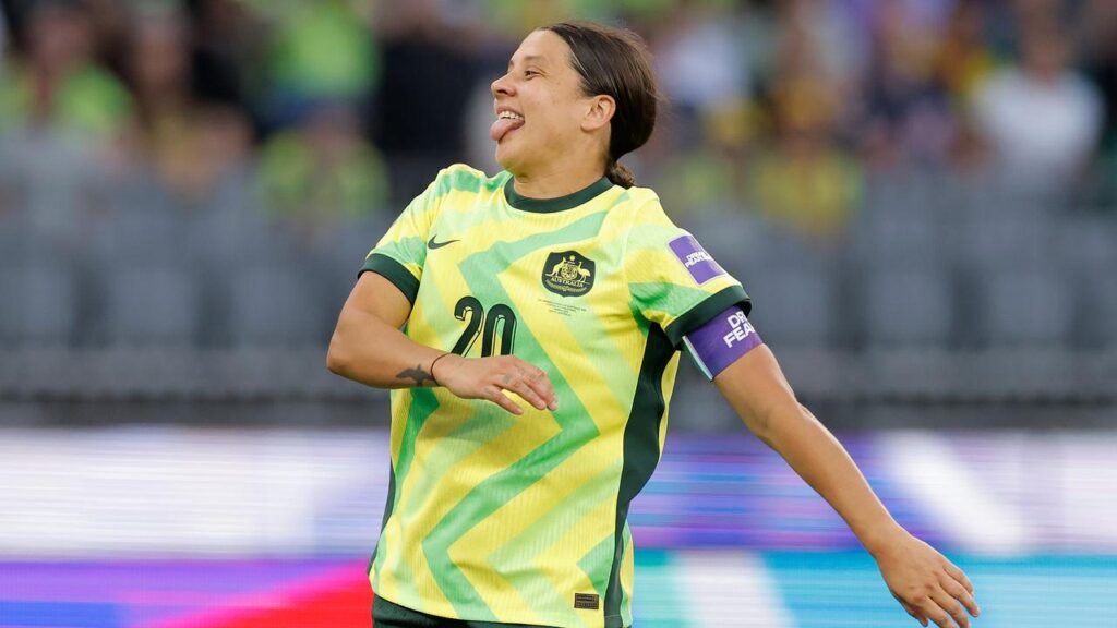 Sam Kerr feels pressure’s been lifted with her winning goal in the Matildas’ Asian Cup opener.
