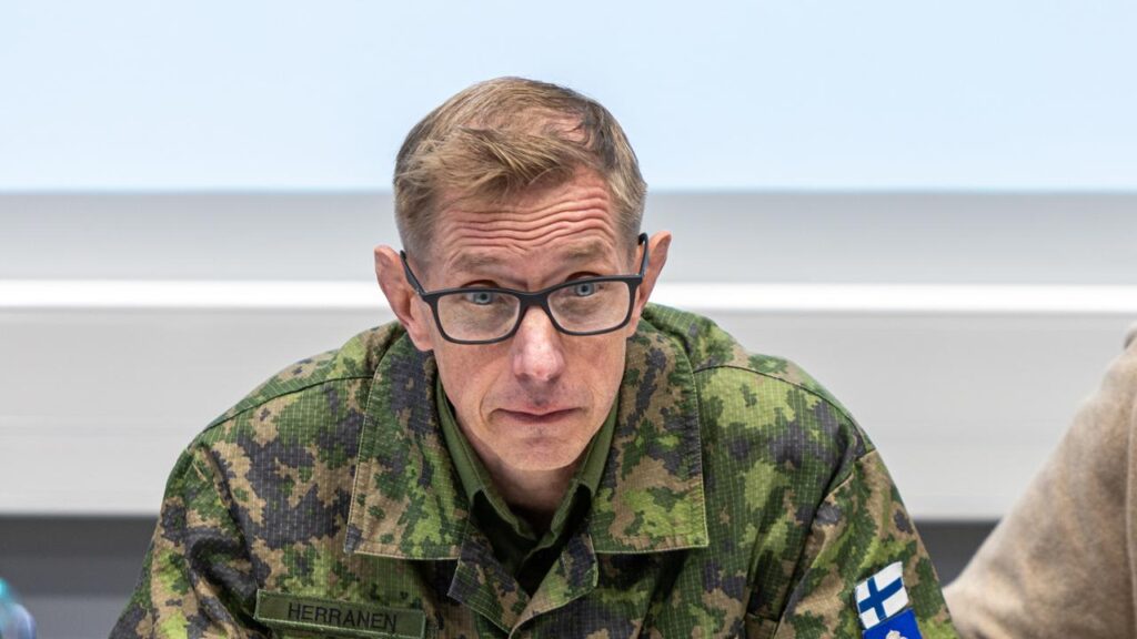 Major General Timo Herranen says Ukrainian drones  strayed into Finnish territory.
