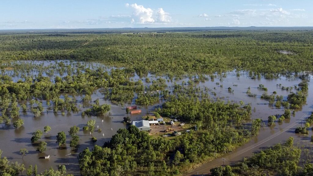 A reformed tropical cyclone is threatening to bring destructive wind gusts to coastal communities.
